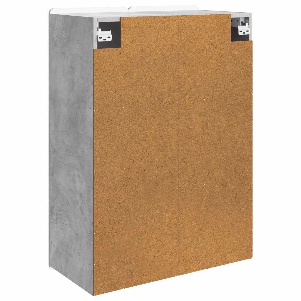 Mobiletto a muro Grigio Cemento 66 x 34,5 x 92 cm