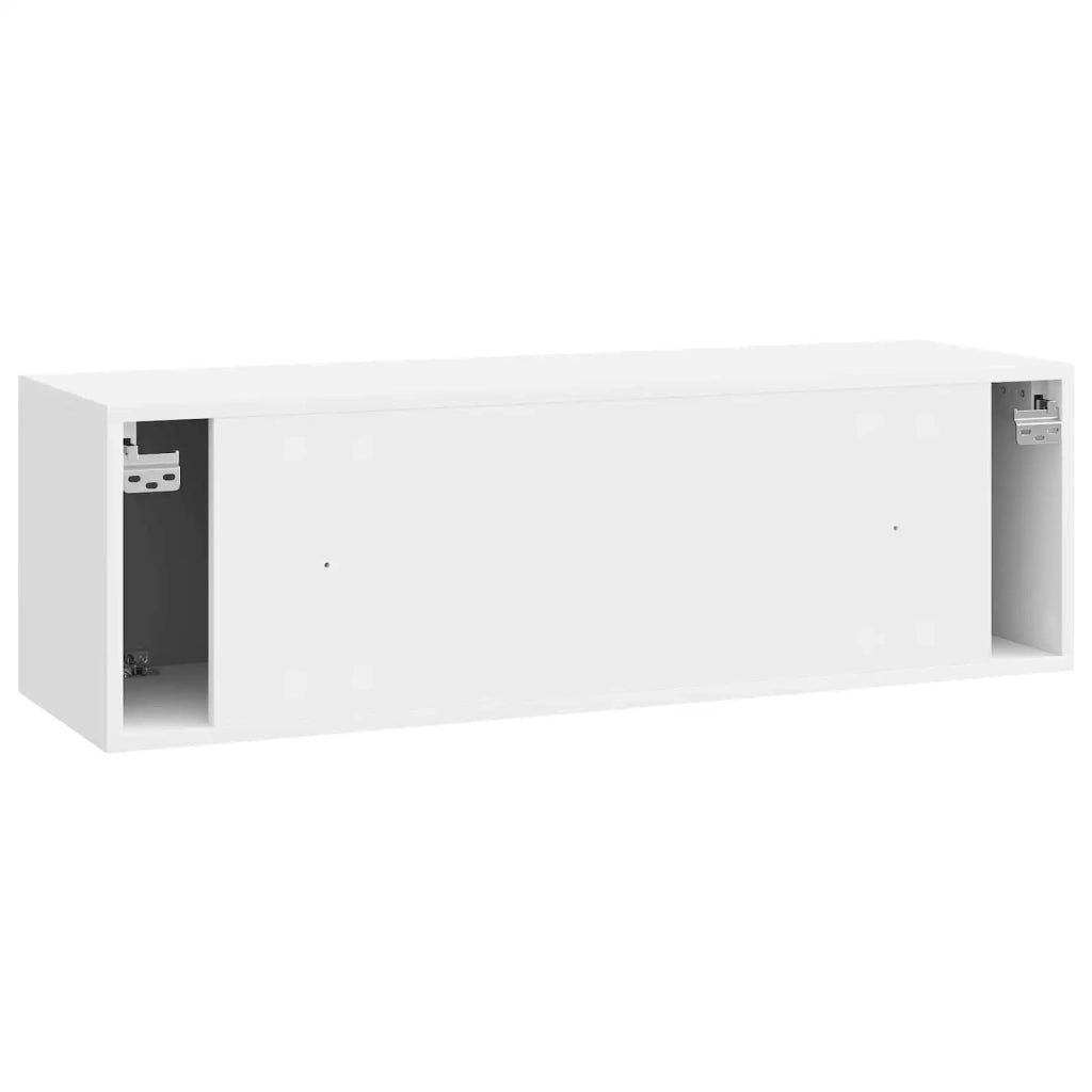 Mobile Porta TV da Muro Bianco Lucido 98 x 31 x 30 cm 899069