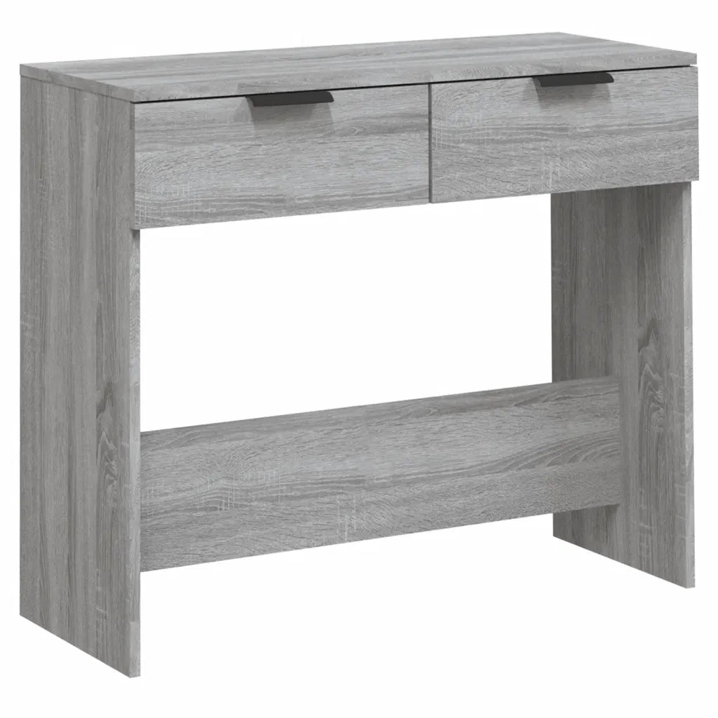 Tavolino Consolle-Tavolino da soggiorno-Tavolino da Salotto Grigio Sonoma 90x36x75 cm Legno Multistrato