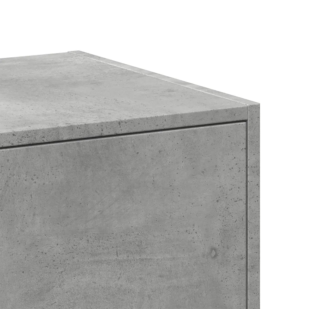 Armadietto da Farmacia Grigio Cemento 40x41x118 cm Truciolato 855199