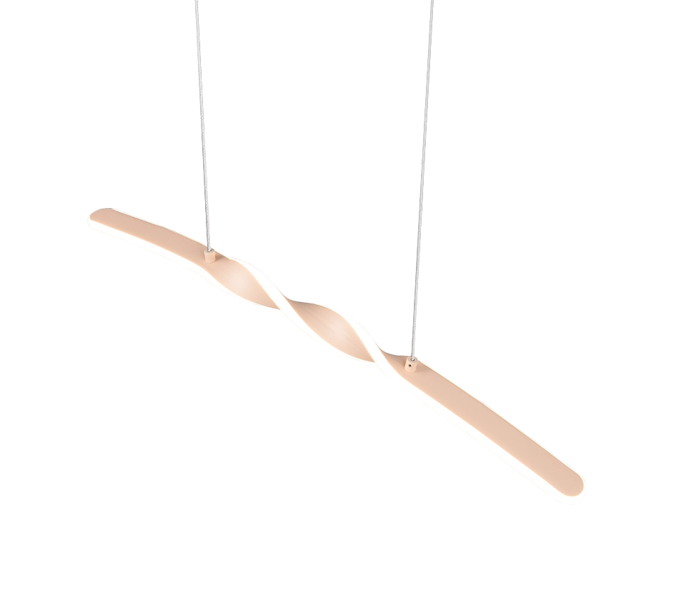 Lampada a sospensione LED, metallo, sabbia, L 80 cm, Ginko