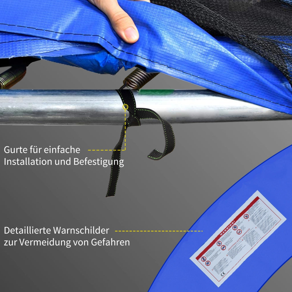 Copertura per Trampolino ¨C zephmum ¨C ?366cm, Rosso+Giallo+Blu