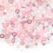 Edelsteni a grana 30 g - Perle a forma piatta - Piccoli elementi di strass rosa - Arte dei gelsomini - Attività di confezione - Scrapbooking - Decorazioni creative - Elementi di confezione in pietra