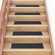 vidaXL Tappetini per scale autoadesivi 30 pz 76x20 cm Grigio Rettangolari