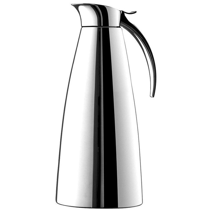 EMSA 502664 Eleganza Thermos e Recipiente Isotermico 1,3 L Acciaio Inox con Doppia Parete Sottovuoto Mantenimento Caldo 12 h Freddo 24 h Lavabile in Lavastoviglie colore Acciaio inox