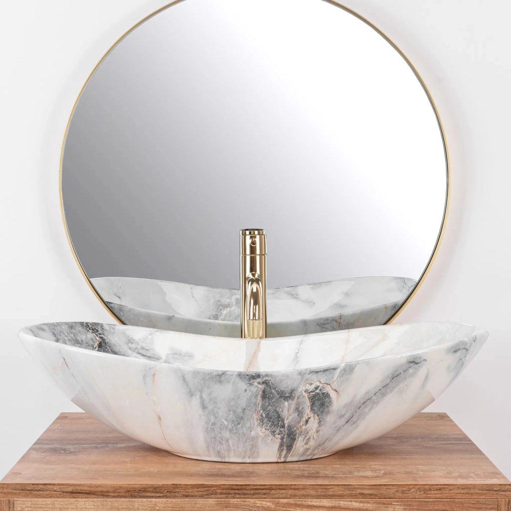 Lavabo Da Appoggio Rea Royal Granit