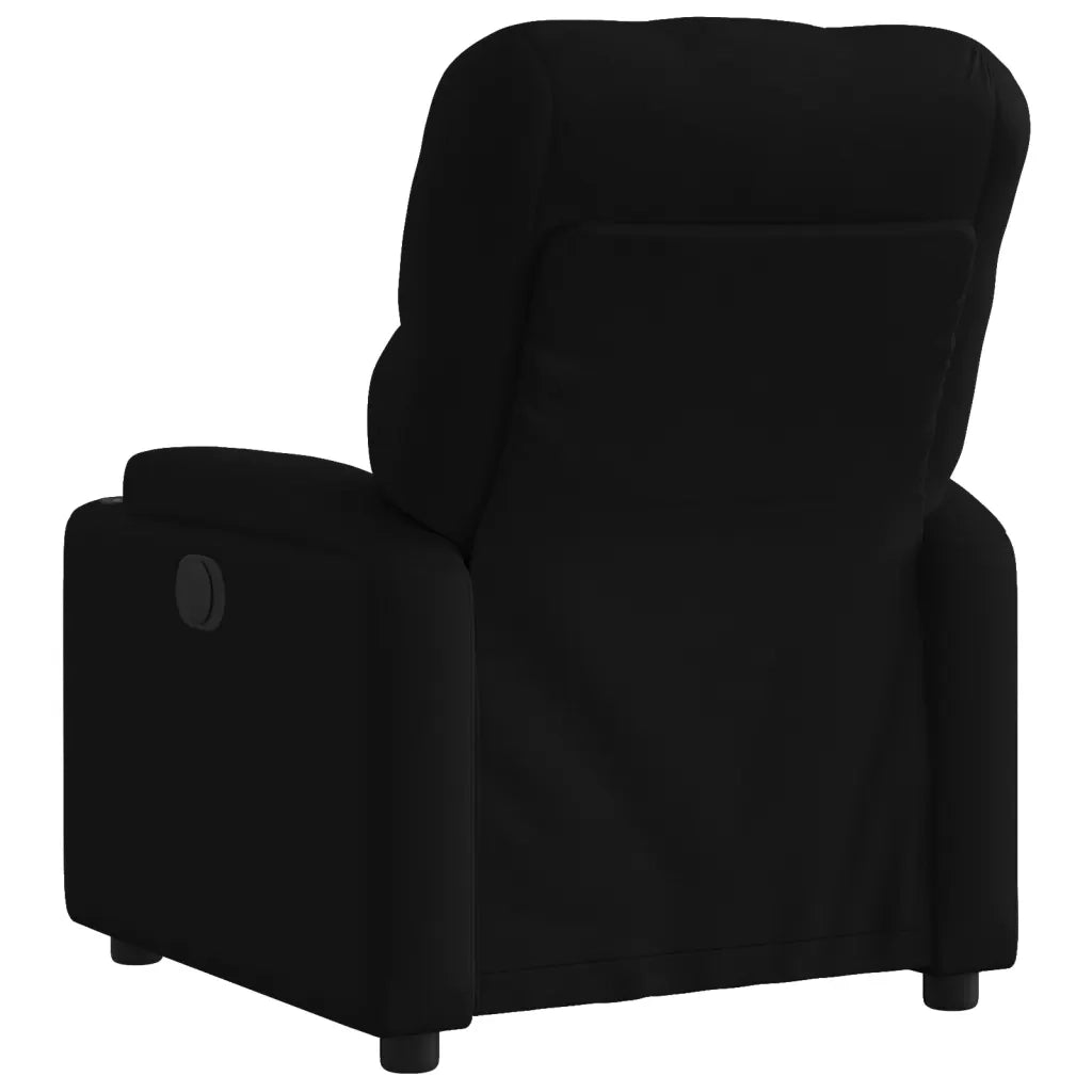 Poltrona | Sedia Relax Elettrica Reclinabile Nera in Tessuto