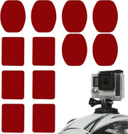 Adesivi Selficlastici per Camere di Azione e Dashcam - 12 pezzi | Adesivi 3M a Doppia Faccia | Adesivi Autoadesivi per Camere di Azione e Dashcam