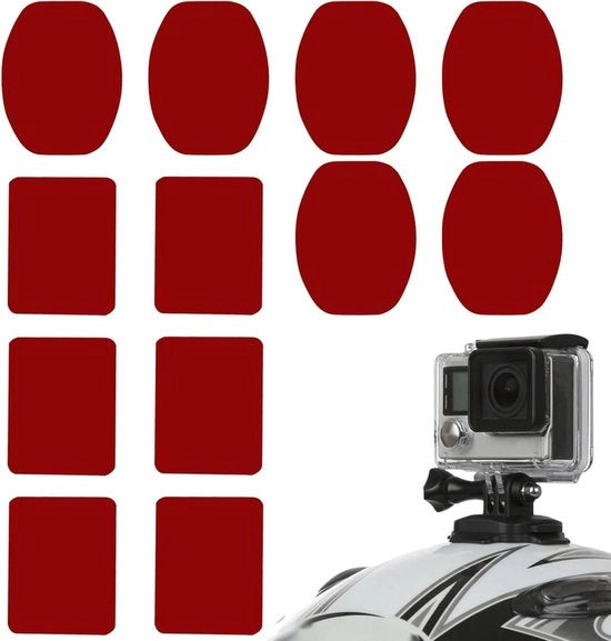 Adesivi Selficlastici per Camere di Azione e Dashcam - 12 pezzi | Adesivi 3M a Doppia Faccia | Adesivi Autoadesivi per Camere di Azione e Dashcam