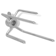 Barbecue forche per spiedo 2 pezzi in acciaio CFW1198265