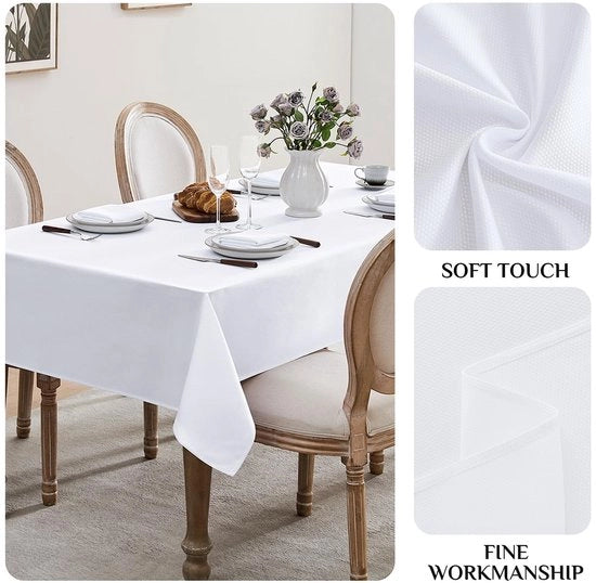Tela da tavolo in tessuto afwabili 80 x 80 cm - Disegno geometrico Jacquard - Tela da tavolo all'aperto - Decorazione - Tavolo in legno - Finitura elegante - Copertura tavolo