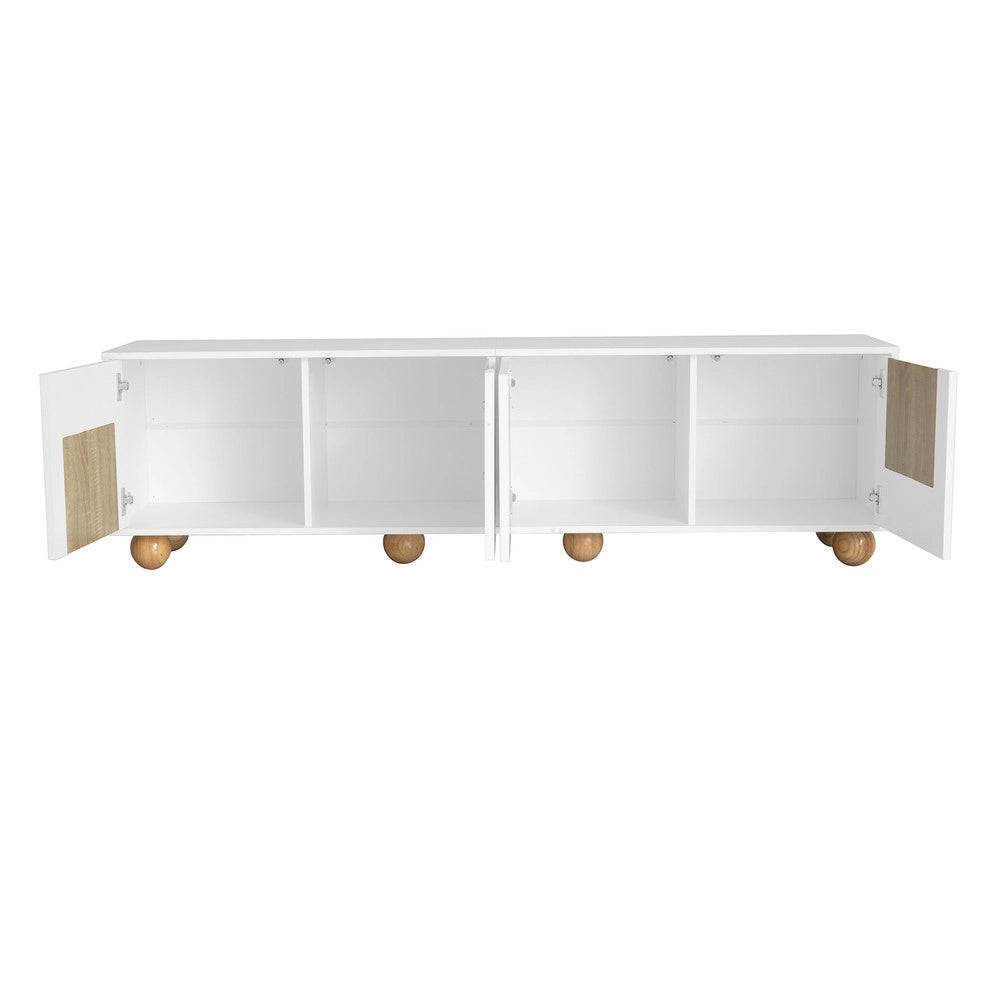Mobile TV 4 Ante Vintage ¨C Xylo ¨C Legno, 175x38x50 cm