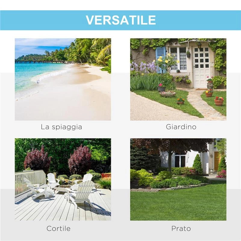TENDA DA SPIAGGIA POP UP CON PORTA A CERNIERA IN POLIESTERE E FIBRA DI VETRO 220X173X120 CM BLU CHIARO E GIALLO