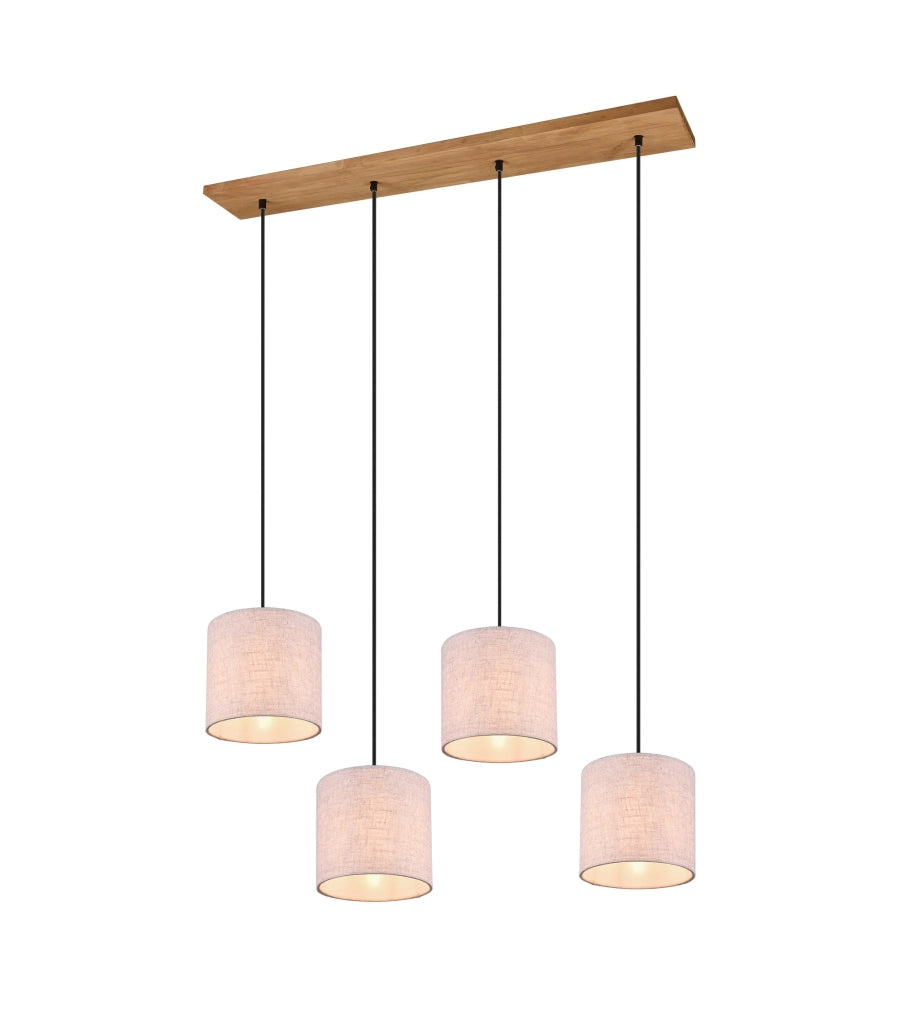 Lampada a Sospensione da Interno a LED in Metallo Nickel Opaco