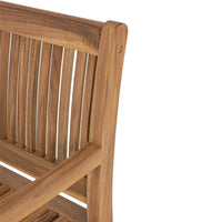 Panca 2 Posti 120x62x88 h cm in Legno Marrone