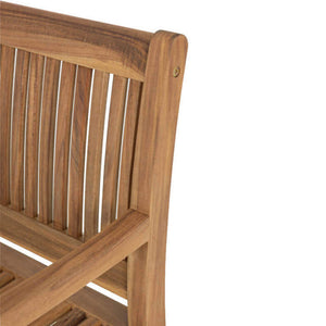 Panca 2 Posti 120x62x88 h cm in Legno Marrone