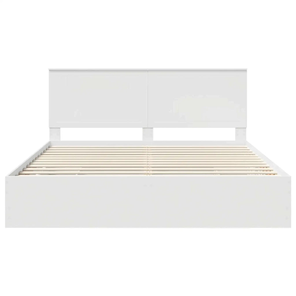 Struttura del letto Bianco 180 x 200 cm Legno Ingegnerizzato