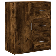Credenza | Madia | Buffet da pranzo | Armadio da pranzo Rovere Fumo 60x31x70 cm in Legno Multistrato