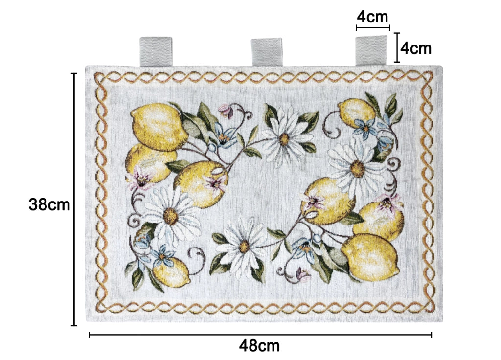 Copriforno Cucina Universale Cinigliato Copertura Decorazione Forno Dis. Limoni