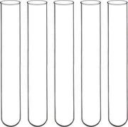 Borosilicato vetro Reattivi contenitori - Set da 50 - Fondi rotondi - 12mm OD - 75mm Lunghezza