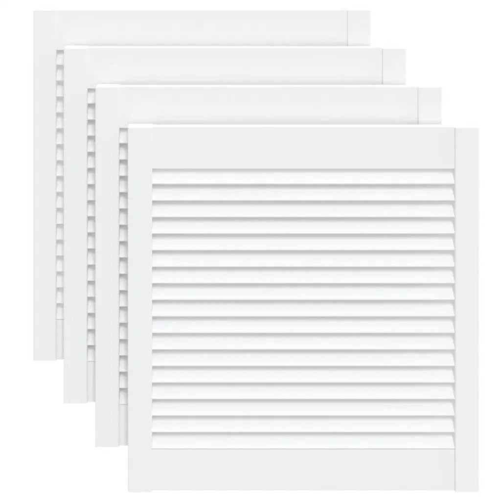Ante a Lamelle 4 pz Bianche 61,5x59,4 cm in Legno di Pino 151159