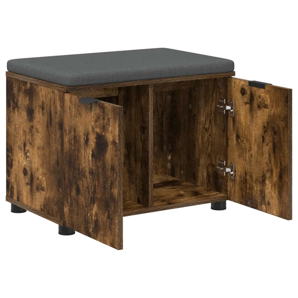Panca per ingresso con porta Quercia Affumicata 60 x 38 x 46 cm