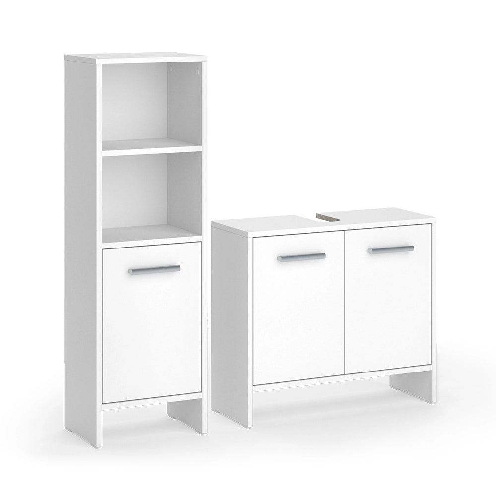 Vicco Set di mobili da bagno Bianco 2 parti