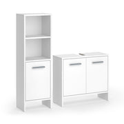 Vicco Set di mobili da bagno Bianco 2 parti