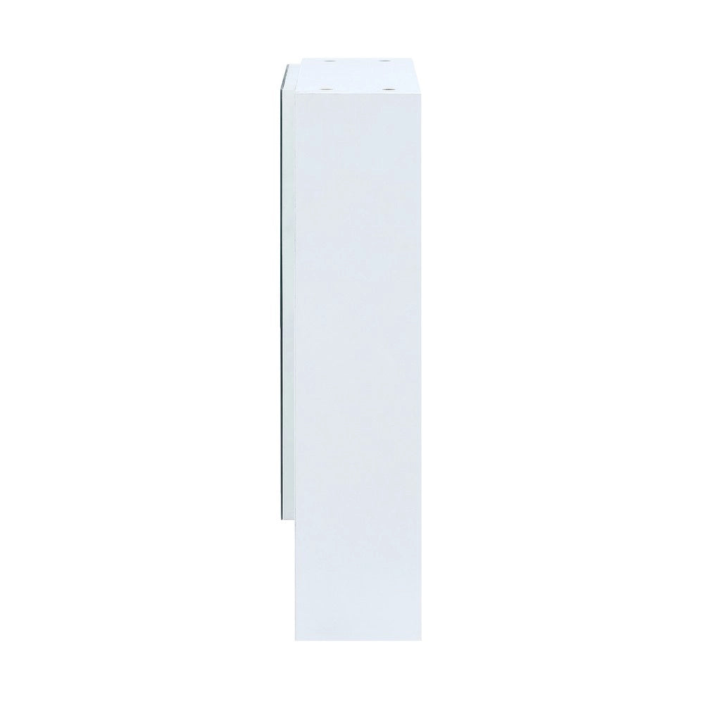 Armadietto Specchio Bagno ¨C Minimal ¨C Bianco MDF Parete con Ripiani