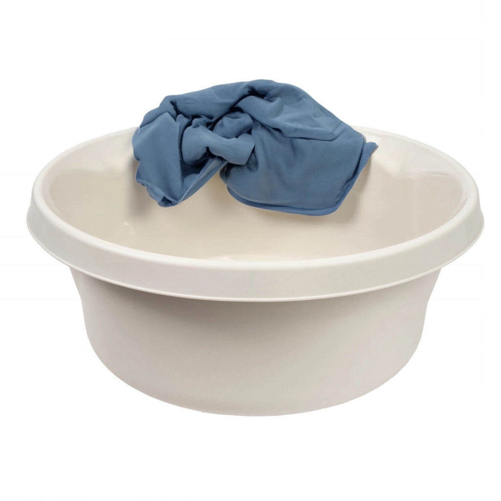 Bacinella per bucato KADAX, 2 litri, in plastica, rotonda, colore bianco.