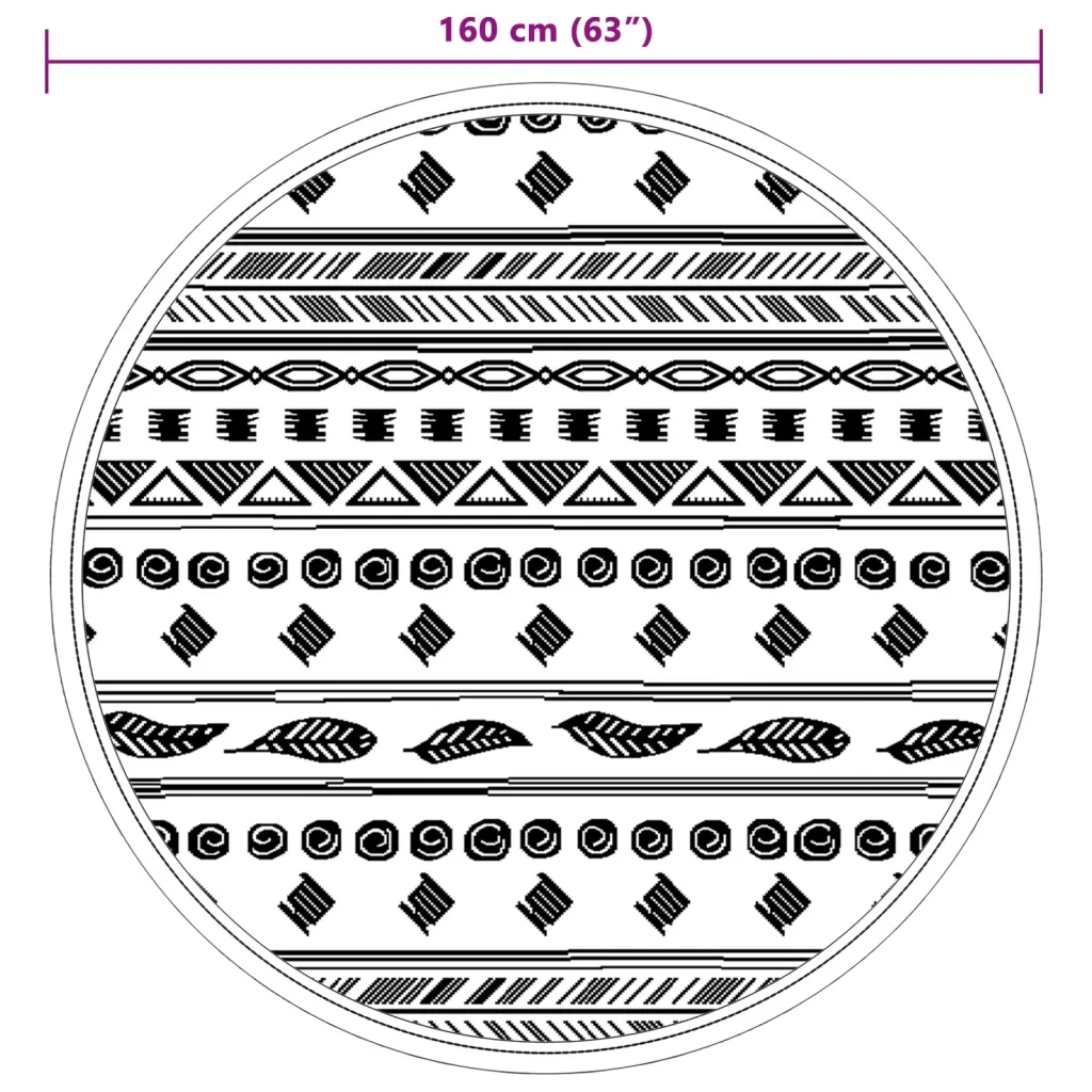 Tappeto da Esterno ARAKIL Grigio ?160 cm in PP CFW6560329