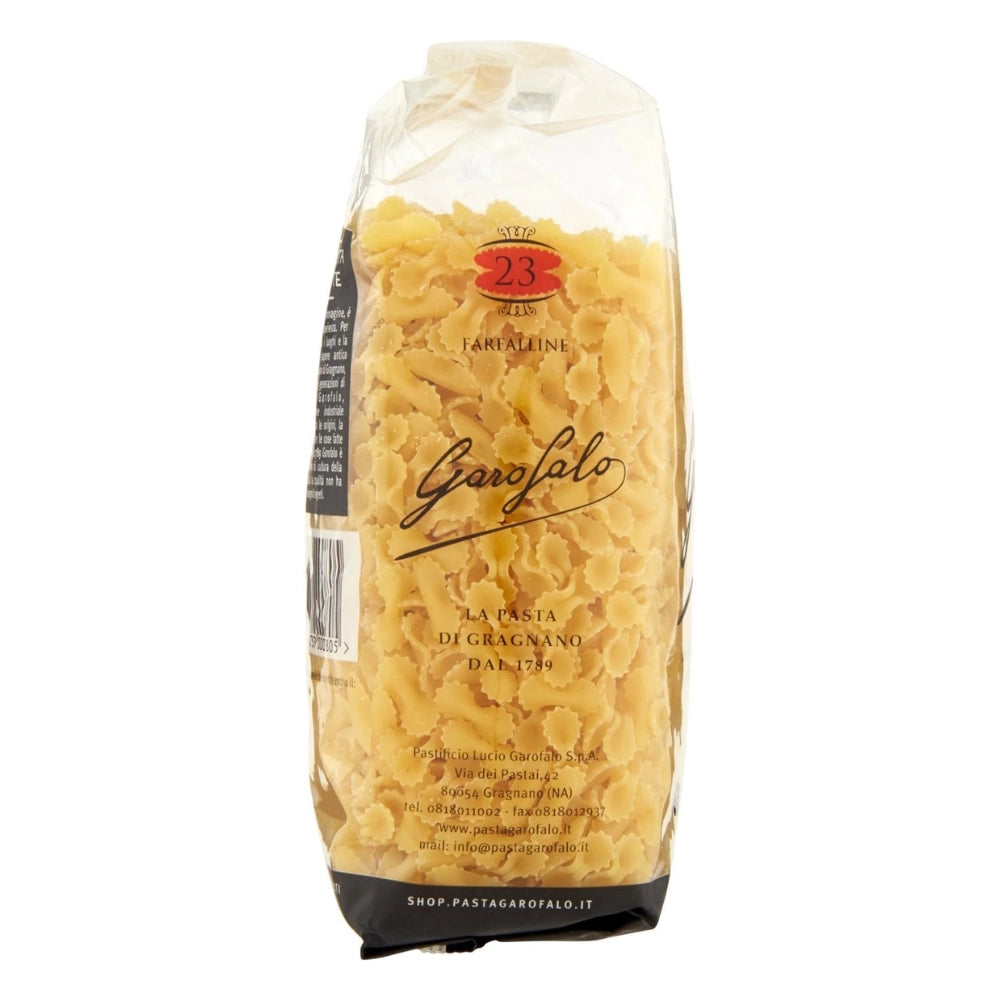 Pastificio garofalo farfalline n. 23 pasta trafilata al bronzo da 500 grammi