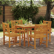 Set da pranzo da giardino  5 pezzi in legno massello di acacia