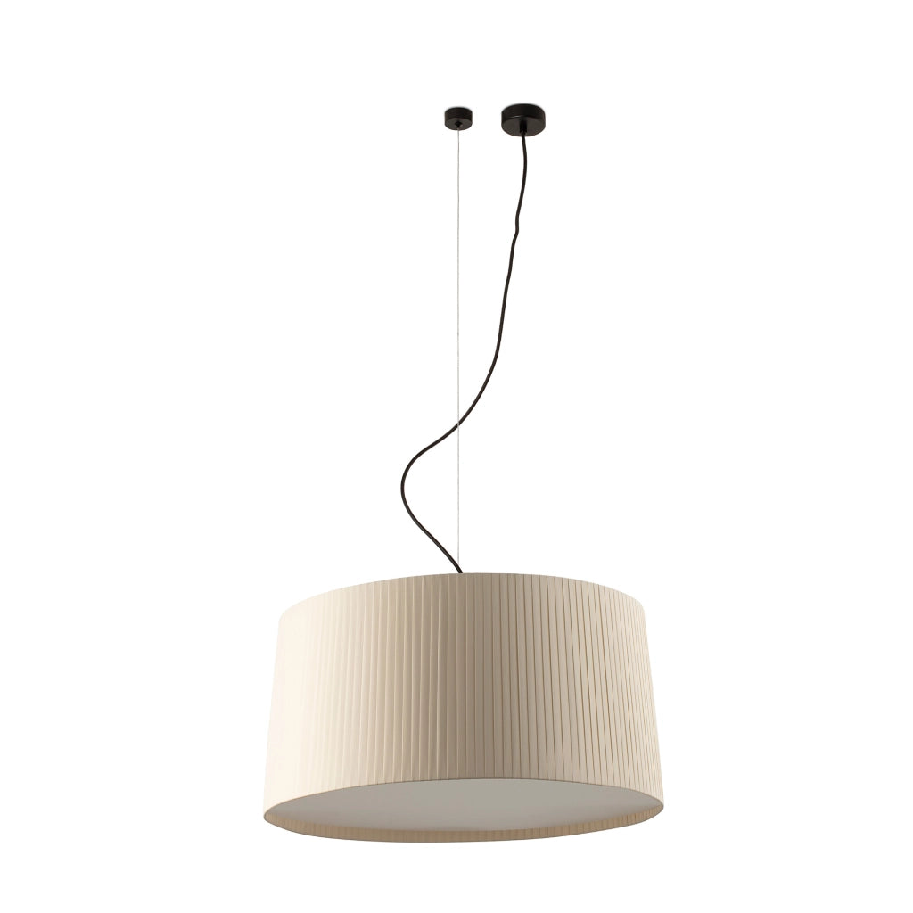 SAMBA 700 Lampada sospensione decentrata nera/beige