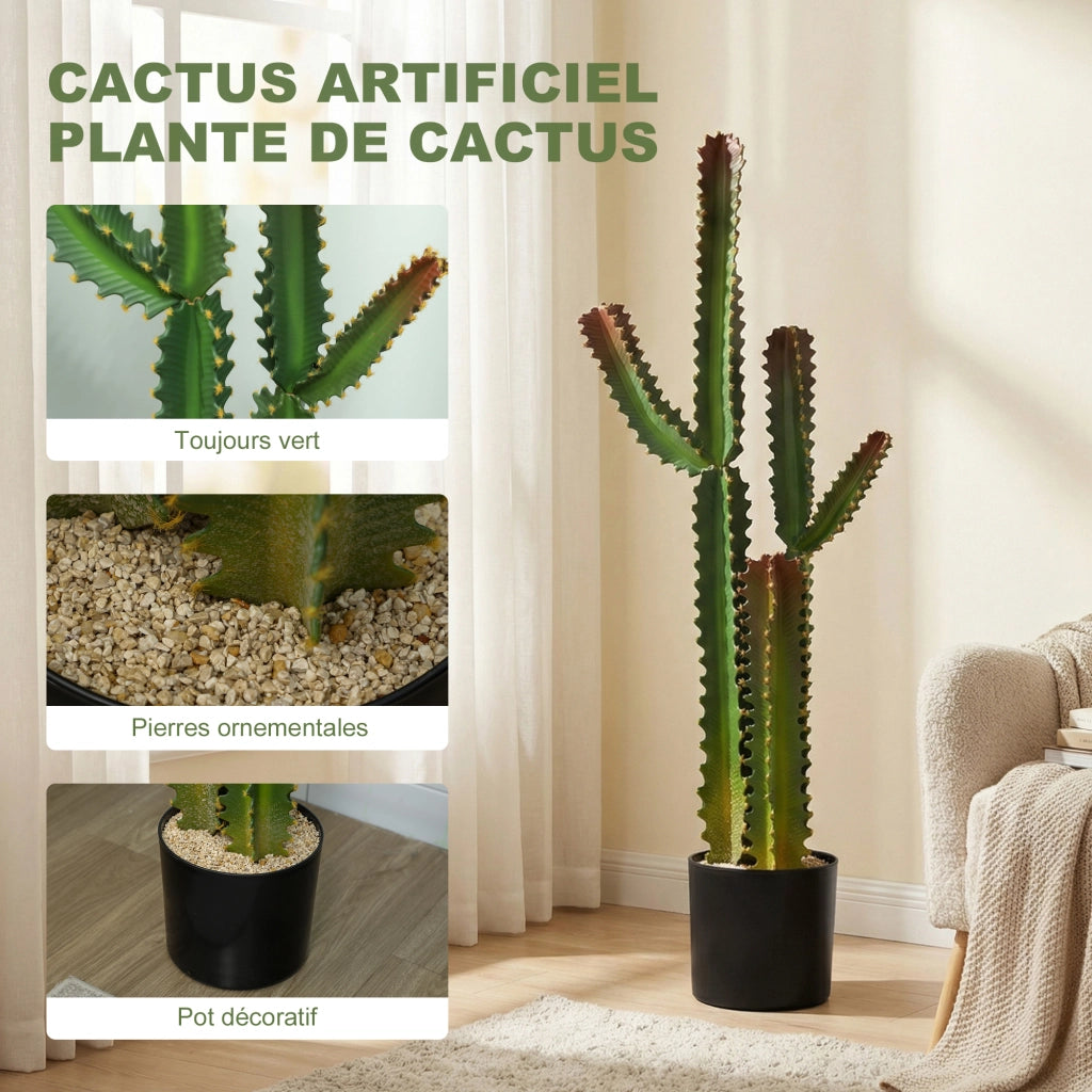 Pianta artificiale Cactus 111 cm ¨C Xylo ¨C Verde per interno casa ufficio