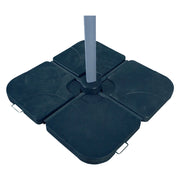 1pz base per ombrellone plastica 49 x  49h 7,5 cm (x 4 pezzi) cod:ferx.6130816nlm
