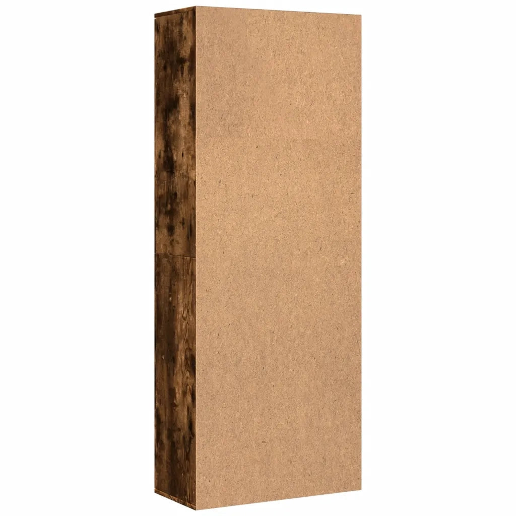 Credenza-Buffet-Armadio da cucina Rovere Fumo 70x35x180 cm in Legno Multistrato