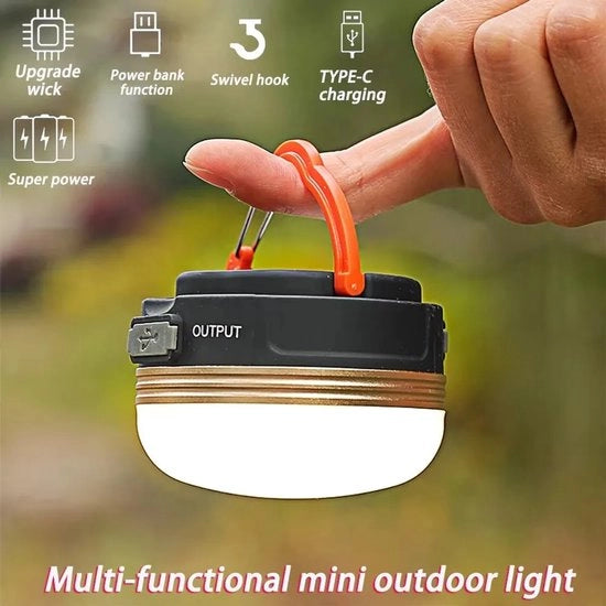 Lampada da campeggio 10W con COB+LED, 3 impostazioni di luce, torcia ricaricabile, lampada da tenda portatile, lampada da appendere per escursioni e pesca - 3 pezzi