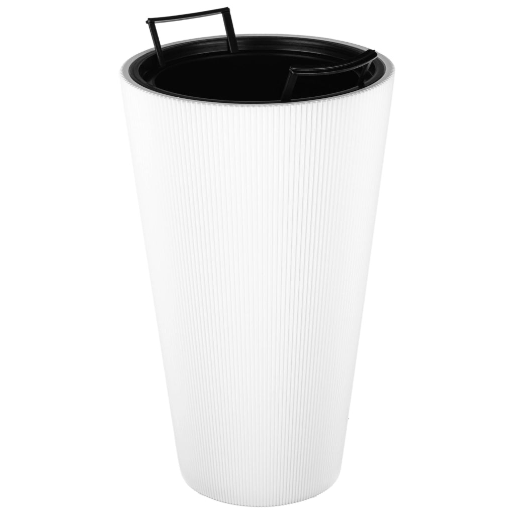 KADAX Doniczka Linea Slim 30 biała + WKŁAD 5850-011 K16605