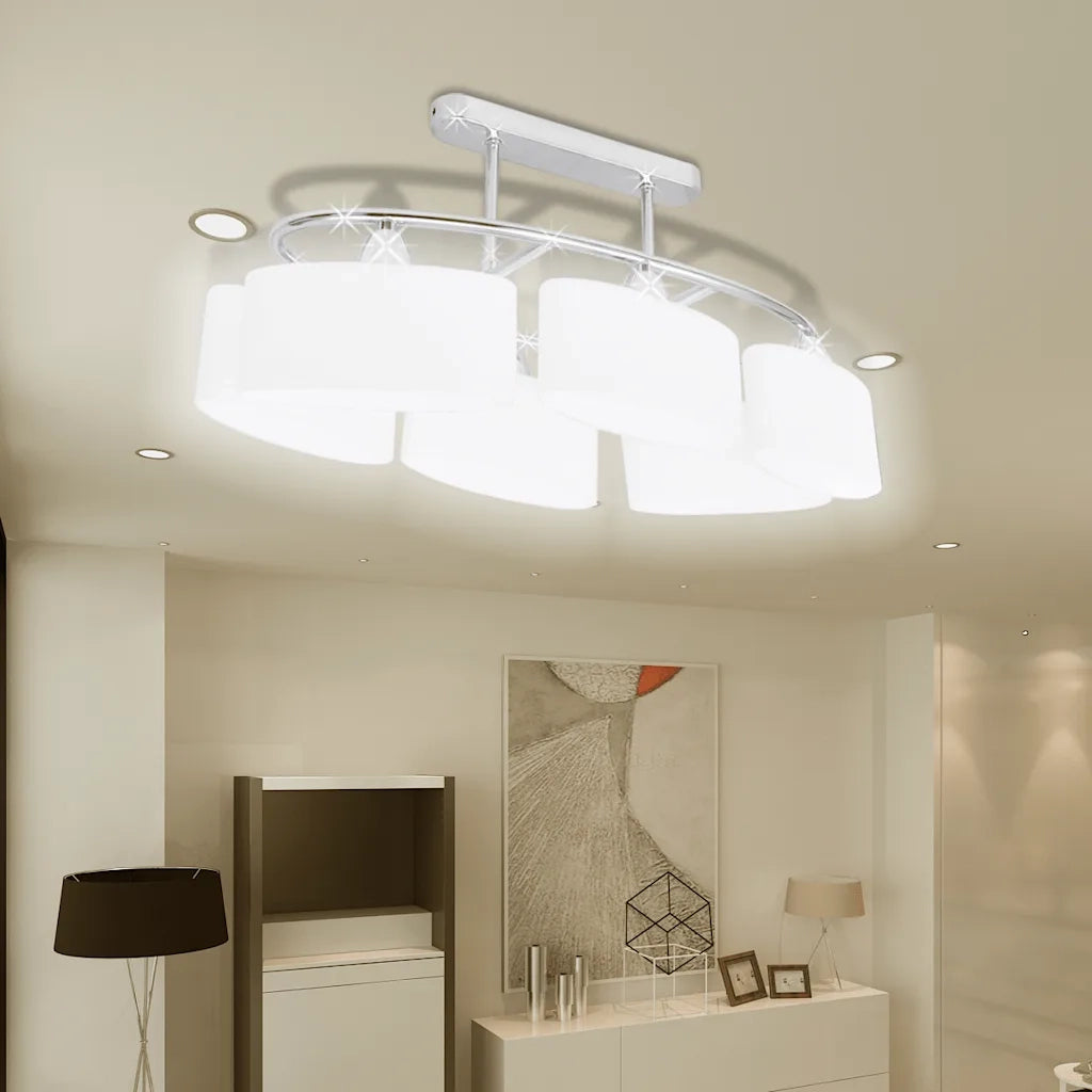 Lampade da Soffitto Ellissoidali 2 pz Paralume in Vetro E14 CFW1623846