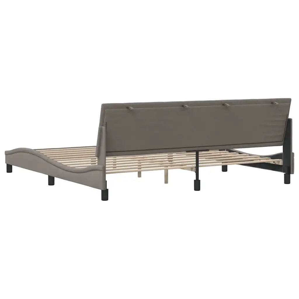 Giroletto senza Materasso Hanko Tortora 200x200 cm in Tessuto 3310416