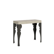 Consolle Allungabile 90-300x40x77 cm Paxon Cashmere Telaio Antracite