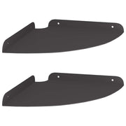 2 pz Mensola | Ripiano | Scaffale Galleggiante per Angolo Nero 24 x 24 x 2 cm