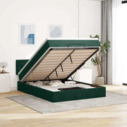 Struttura Letto Pouf con Materasso 140x200 cm in Velluto