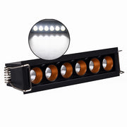 Trade Shop - Faretto Led Rettangolare Incasso 11w Luce 6000k 4000k 3000k Moderno Nero Xtd-6-n -