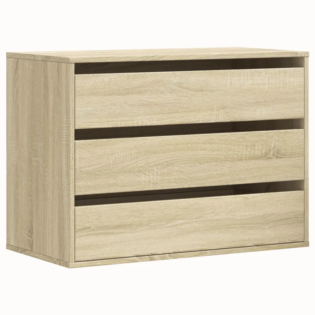 Cassettiera Angolare Rovere Sonoma 80x41x58cm Legno Multistrato