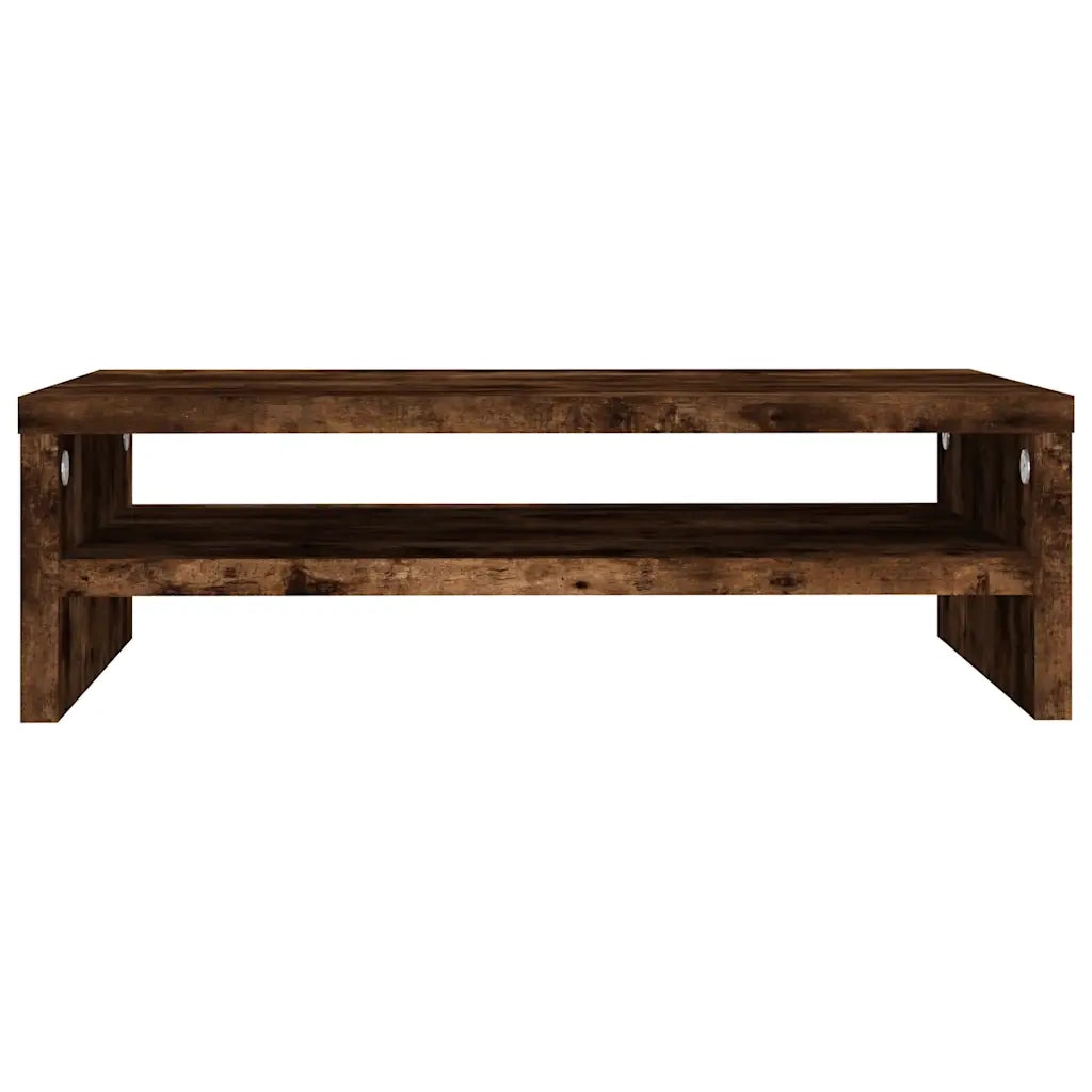 Supporto per Monitor Rovere Fumo 42x24x13 cm Legno Multistrato 815267