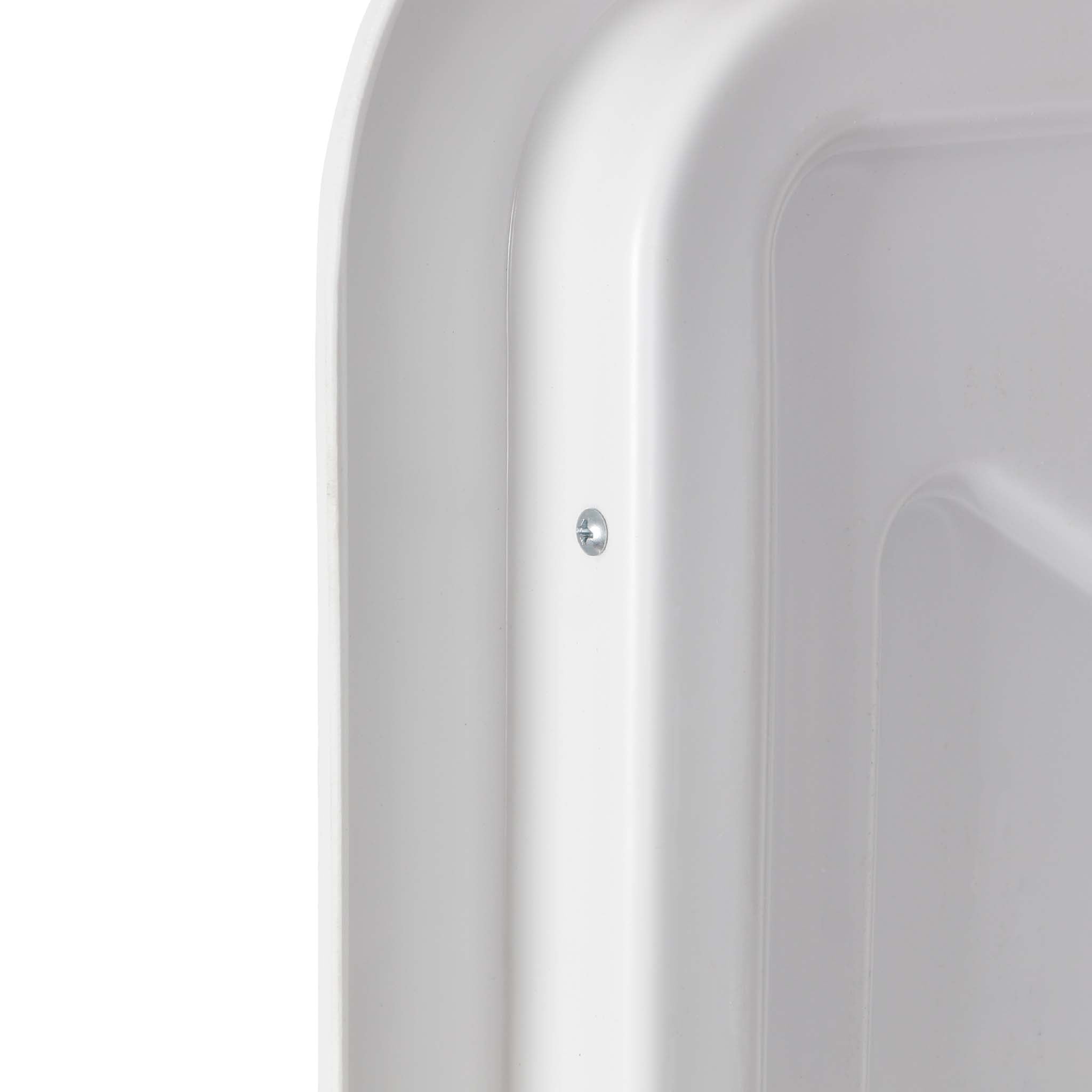 Specchio di sicurezza 70x90 cm infrangibile con strisce catarifrangenti bianche e rosse