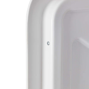 Specchio di sicurezza 70x90 cm infrangibile con strisce catarifrangenti bianche e rosse