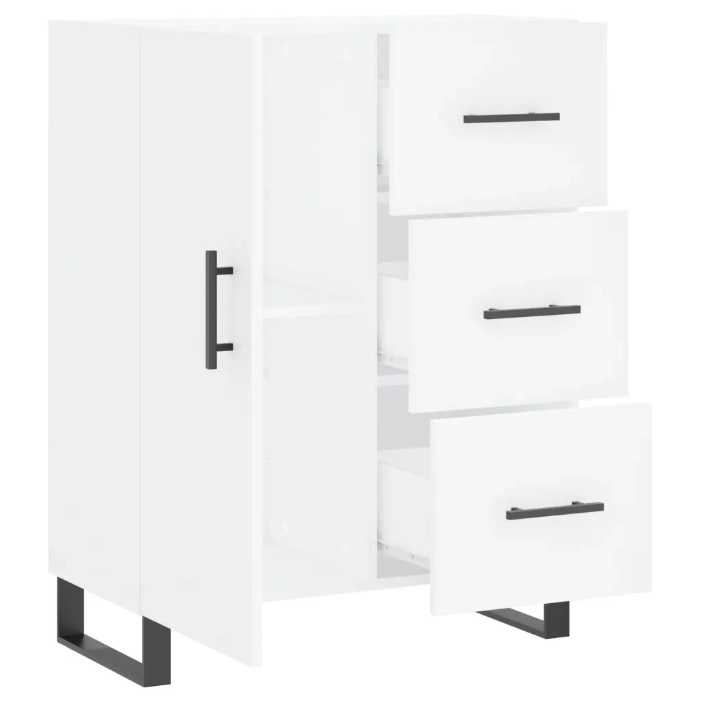Credenza | Madia | Buffet da pranzo | Armadio da pranzo Bianca 69,5x34x90 cm in Legno Multistrato